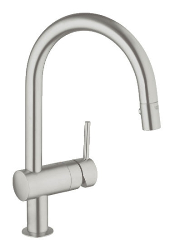 Grohe Minta egykaros mosogató csaptelep kihúzható zuhanyfejjel 32321 DC0 (32321DC0)