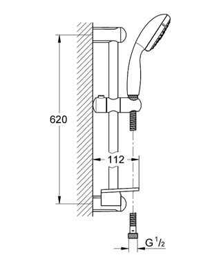 Grohe Tempesta ÚJ zuhanygarnitúra III 9,5 liter/perc 27600 000 (27600000)