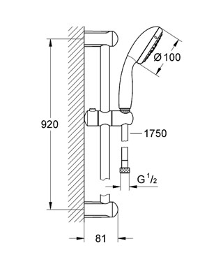 Grohe Tempesta ÚJ zuhanygarnitúra III 27796 000 (27796000)