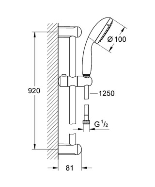 Grohe Tempesta ÚJ zuhanygarnitúra II 27646 000 (27646000)