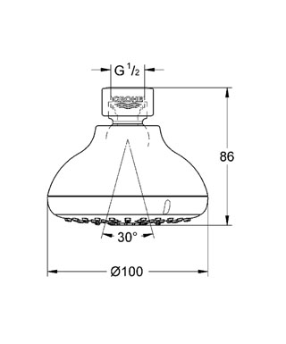 Grohe Tempesta ÚJ fejzuhany IV 27606 000 (27606000)