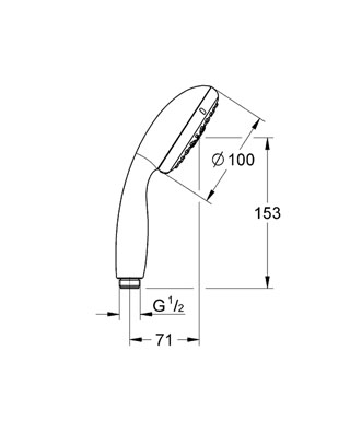 Grohe Tempesta ÚJ kézizuhany IV 28421 001 (28421001)