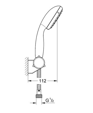 Grohe Tempesta ÚJ zuhanygarnitúra II 27601 00E (2760100E)