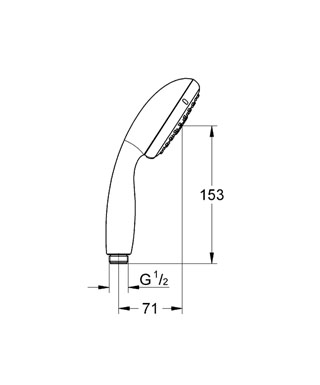 Grohe Tempesta ÚJ kézizuhany III 28419 001 (28419001)