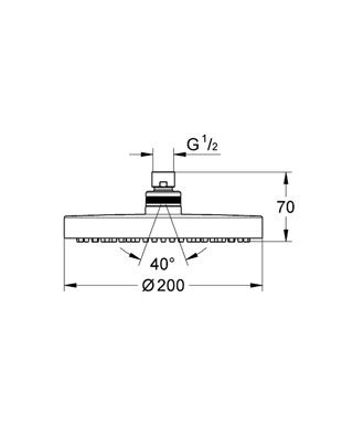 Grohe Új Tempesta Cosmopolitan 200 Fejzuhany 27541 000 (27541000)