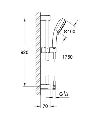 Grohe Tempesta ÚJ Cosmopolitan zuhanygarnitúra II 27788 001 (27788001)
