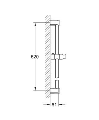 Grohe Tempesta ÚJ Cosmopolitan zuhanyrúd, 600 mm 27521 000 (27521000)