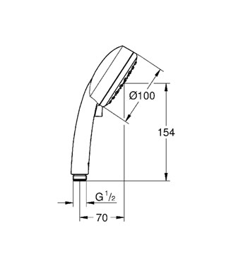 Grohe Tempesta ÚJ Cosmopolitan kézizuhany II 5,7 liter/perc 27571 10E (2757110E)
