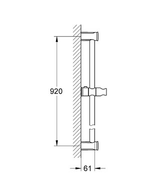Grohe Tempesta ÚJ Rustic zuhanyrúd, 900 mm 27520 000 (27520000)