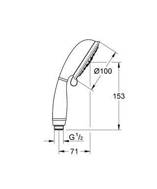 Grohe Tempesta ÚJ Rustic kézizuhany IV 26085 000 (26085000)