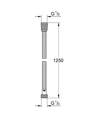 Grohe Relexaflex gégecső 1,25 méter 28150 000 (28150000)