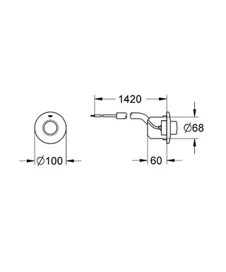 Grohe pneumatikus működtetés 37060 000 (37060000)