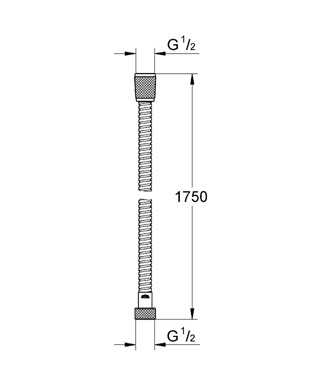 Grohe Relexa fém zuhanytömlő 1,75 méter 28139 000 (28139000)
