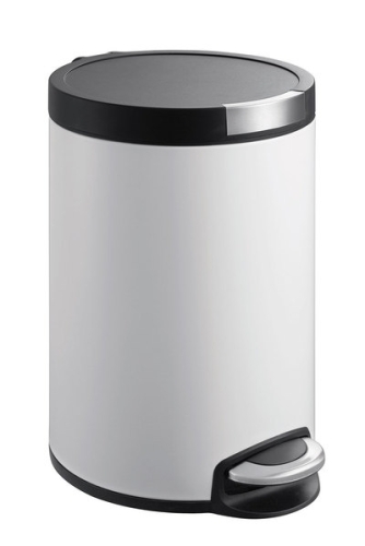 Sapho ARTISTIC pedálos szemetes 20l, Soft Close, fehér (DR20W)