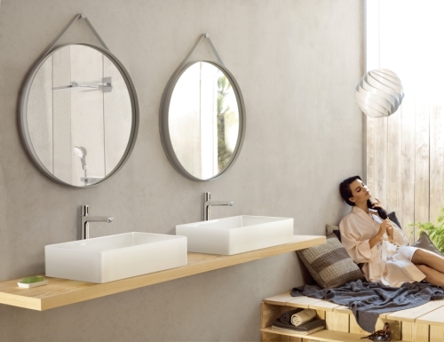 Hansgrohe Talis Select E egykaros magasított mosdócsaptelep 240, automata lefolyó-garnitúra nélkül 71753 000 (71753000)