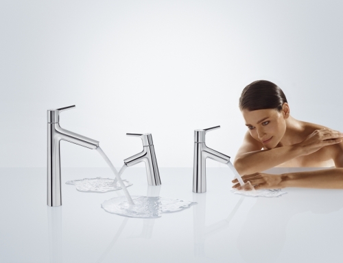 Hansgrohe Talis S 80 egykaros mosdócsaptelep LowFlow 3,5 l/perc automata lefolyó-garnitúrával 72015 000 (72015000)