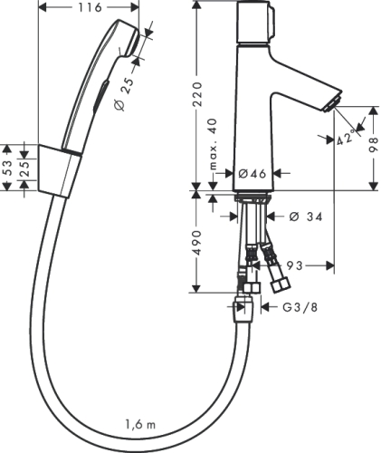 Hansgrohe Talis Select S bidészett 72291 000 (72291000)