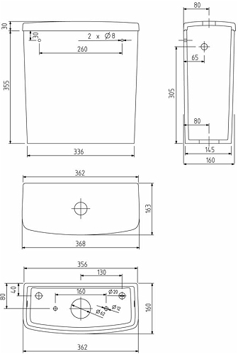 Kolo Nova Pro öblítőtartály (M34011000)