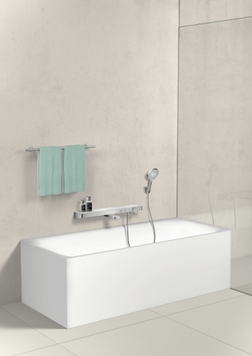 Hansgrohe ShowerTablet Select 700 termosztátos falsíkon kívüli kádcsaptelep, fehér/króm 13183 400 (13183400)