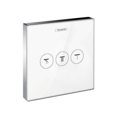 Hansgrohe ShowerSelect Glas falsík alatti szelep színkészlet fehér/króm 15736 400 (15736400)