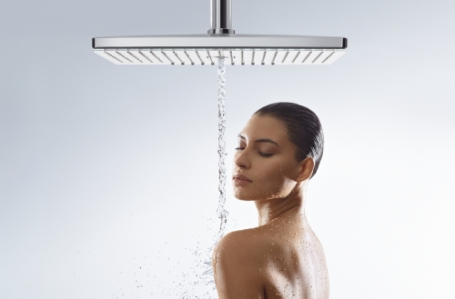 Hansgrohe Rainmaker Select 460 3jet EcoSmart fejzuhany zuhanykarral fehér/króm 24017 400 (24017400)