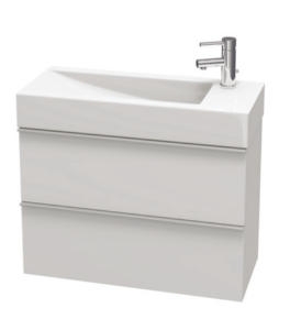 Jika Pure alsószekrény 80 cm-es mosdó alá, 2 fiókkal, fehér H4558721745001 (4.5587.2.174.500.1)