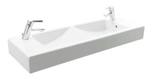 Jika Pure 100x34,5 cm-es dupla mosdó H8144220001041 (8.1442.2.000.104.1)