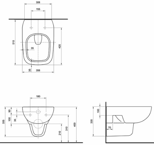Kolo Style Fali WC Rimfree, öblítőperem nélkül L23120 (L23120000)