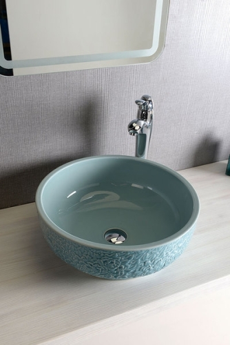 Sapho PRIORI kerámia mosdó, átmérő 43cm, égszínkék (PI014)