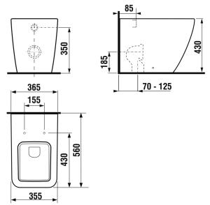 Jika Pure mélyöblítésű álló wc H8234240000001 (8.2342.4.000.000.1)