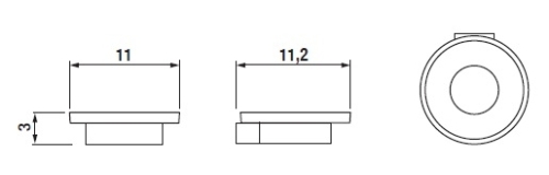 Jika Pure Szappantartó, fali, krómozott, 11 cm; üveg betéttel H3833B10040001 (3.833B.1.004.000.1)