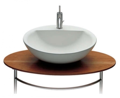 Roca Fontana 60x48 cm-es pultra ültethető vagy falra szerelhető porcelán mosdó 7327877000 (K)