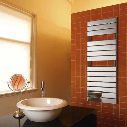 Lazzarini Palermo egyenes dizájn törölközőszárítós radiátor, króm 1213x500 mm (386988)