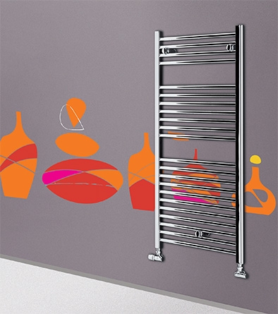 Lazzarini Sanremo egyenes törölközőszárítós radiátor, króm 1703x750 mm (386503)