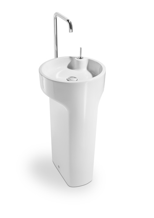 Roca Amberes szabadonálló porcelán mosdó, csapteleppel 893030001