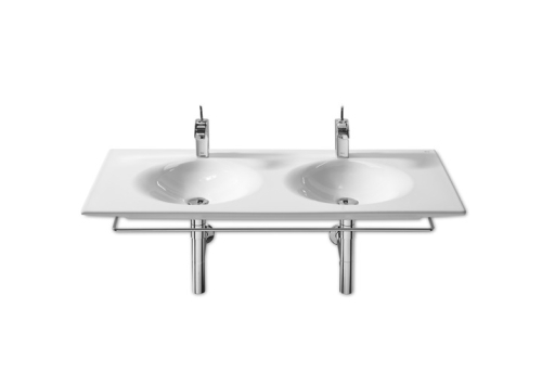 Roca Kalahari 120x51 cm-es fali vagy bútorra ültethető dupla mosdó A327896000