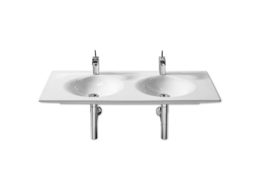 Roca Kalahari 120x51 cm-es fali vagy bútorra ültethető dupla mosdó A327896000