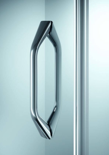 Hüppe Aqua 100 cm-es lengőajtó, Anti-plaque bevonatú átlátszó üveg, króm profil (140907)