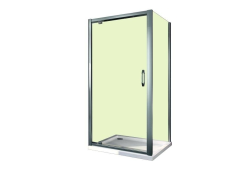 Hüppe Aqua 70 cm-es oldalfal, Anti-plaque bevonatú átlátszó üveg, króm profil (140501)