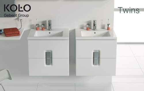 Kolo Twins 50 fehér mosdószekrény 2 fiókkal 89489 (89489000)