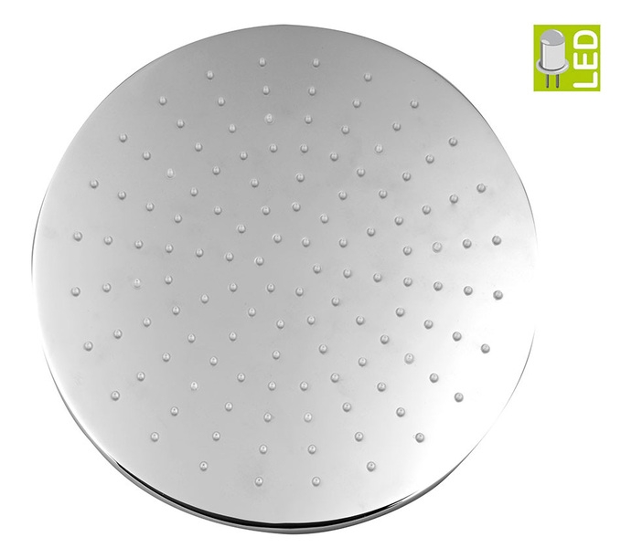 Sapho átmérő 300 mm-es LED fejzuhany, fehér LED-es világítással, króm (MS533)