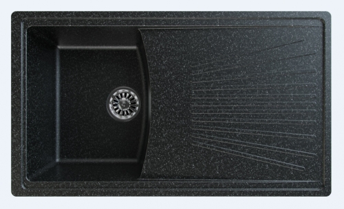 Gorenje KVE KM3 Siligor gránit mosogató, fekete-szemcsés (55001081)