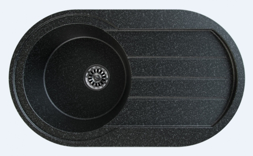 Gorenje KVE KM4 Siligor gránit mosogató, fekete-szemcsés (55001098)