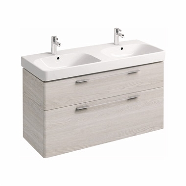 Kolo Traffic fehér kőris mosdószekrény dupla mosdóhoz 120 (89506000)