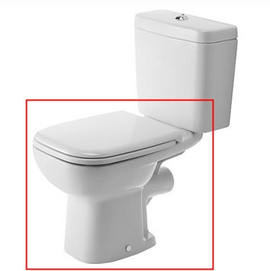 Duravit D-Code hátsó kifolyású, mélyöblítésű monoblokkos WC-csésze 211109 (21110900002)