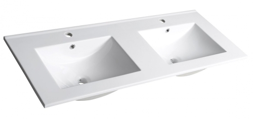 Sapho SLIM 120x46 cm dupla mosdó, fehér 1601-120