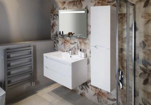 Sapho WAVE II 80 mosdótartó szekrény, fehér WA080-3030