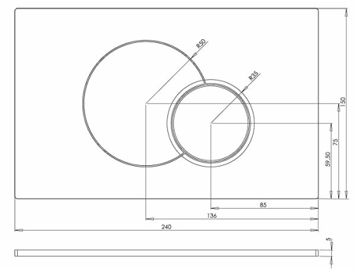 Kolo Eclipse 2 nyomólap króm (94150002)