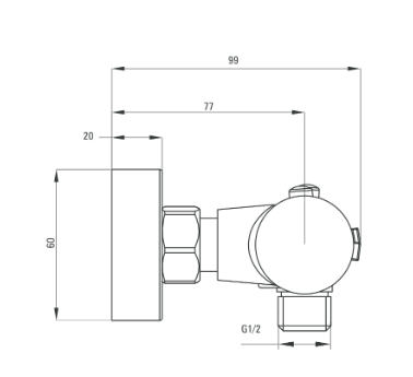 Deante Begonia termosztátos zuhanycsaptelep BCB 04BT
