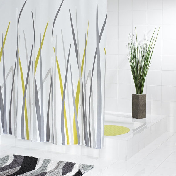 Sapho GRAS zuhanyfüggöny 180x200, polyester (42385)